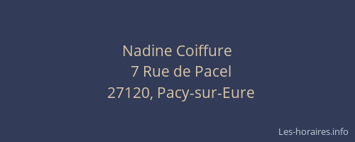 Nadine Coiffure