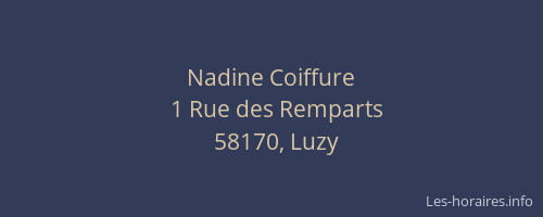 Nadine Coiffure