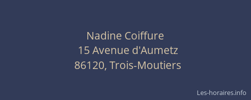 Nadine Coiffure