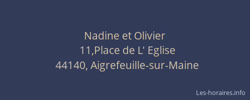 Nadine et Olivier