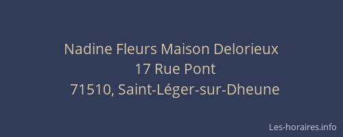 Nadine Fleurs Maison Delorieux