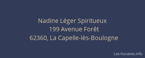 Nadine Léger Spiritueux