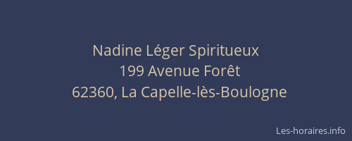 Nadine L&eacute;ger Spiritueux