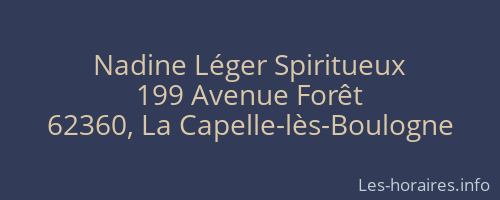 Nadine Léger Spiritueux