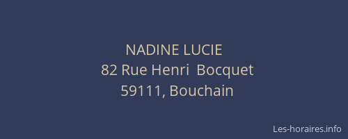 NADINE LUCIE