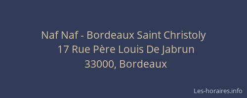 Naf Naf - Bordeaux Saint Christoly