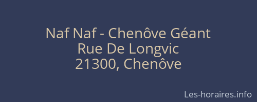 Naf Naf - Chenôve Géant