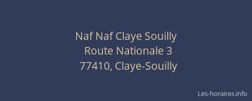 Naf Naf Claye Souilly