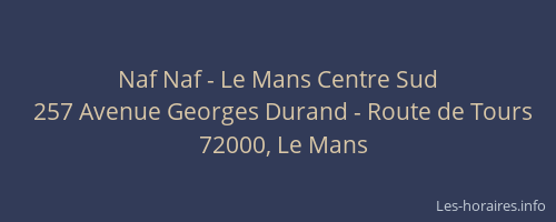 Naf Naf - Le Mans Centre Sud