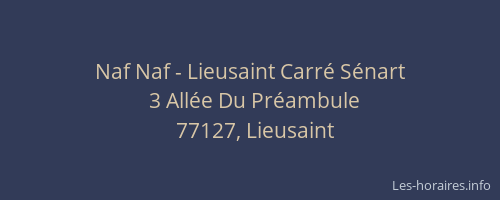Naf Naf - Lieusaint Carré Sénart