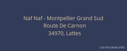 Naf Naf - Montpellier Grand Sud