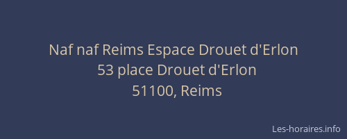 Naf naf Reims Espace Drouet d'Erlon