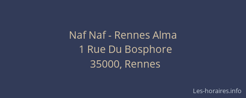 Naf Naf - Rennes Alma