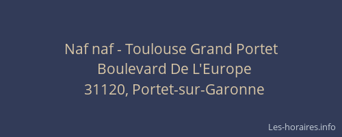 Naf naf - Toulouse Grand Portet