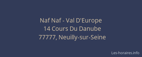 Naf Naf - Val D'Europe