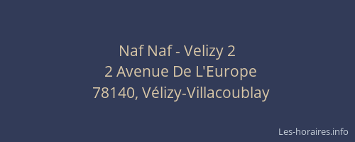 Naf Naf - Velizy 2