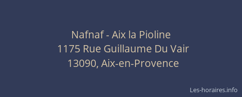 Nafnaf - Aix la Pioline