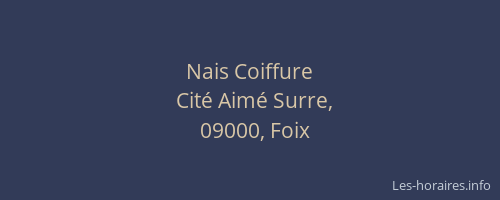 Nais Coiffure