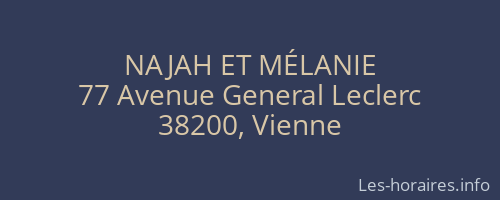 NAJAH ET MÉLANIE