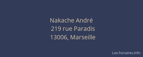 Nakache André