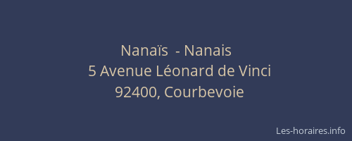 Nanaïs  - Nanais