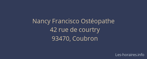 Nancy Francisco Ostéopathe
