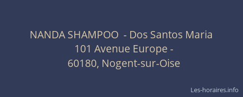 NANDA SHAMPOO  - Dos Santos Maria