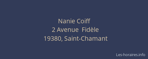 Nanie Coiff