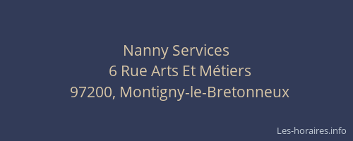 Nanny Services