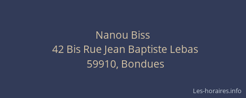 Nanou Biss