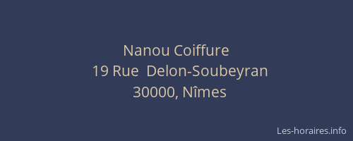 Nanou Coiffure