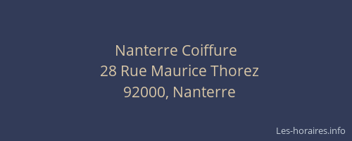 Nanterre Coiffure
