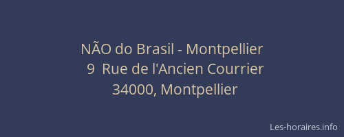 NÃO do Brasil - Montpellier