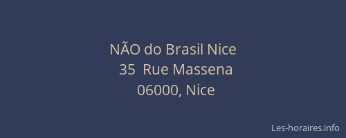 NÃO do Brasil Nice