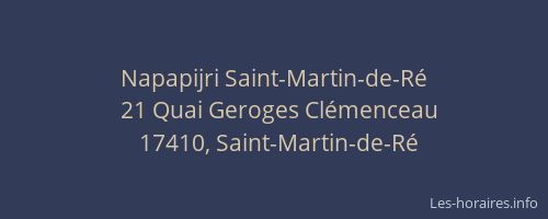 Napapijri Saint-Martin-de-R&eacute;