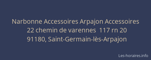 Narbonne Accessoires Arpajon Accessoires