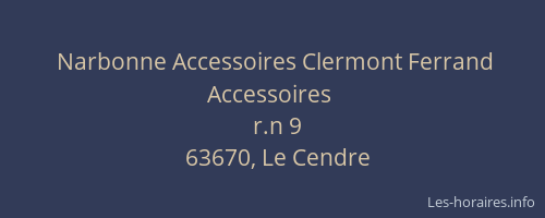 Narbonne Accessoires Clermont Ferrand Accessoires