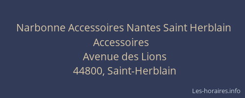 Narbonne Accessoires Nantes Saint Herblain Accessoires