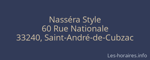 Nasséra Style