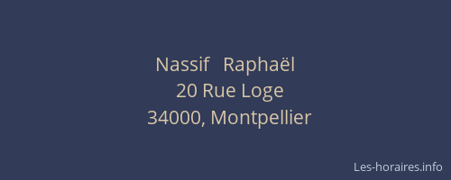 Nassif   Raphaël