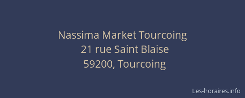 Nassima Market Tourcoing