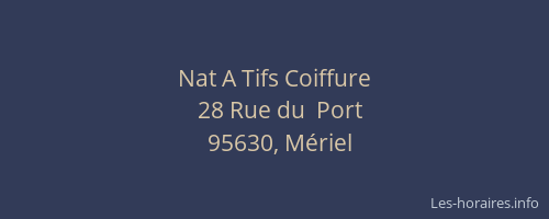 Nat A Tifs Coiffure