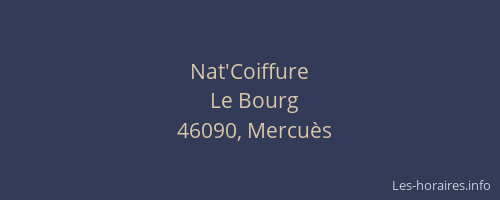 Nat'Coiffure