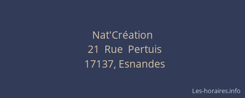 Nat'Cr&eacute;ation