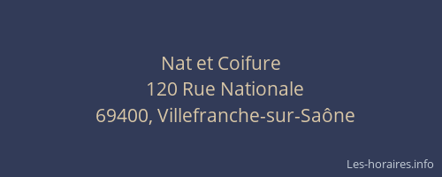 Nat et Coifure