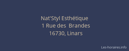 Nat'Styl Esth&eacute;tique