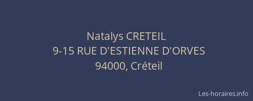 Natalys CRETEIL