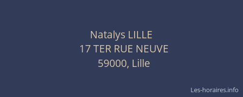 Natalys LILLE