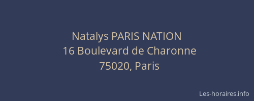 Natalys PARIS NATION