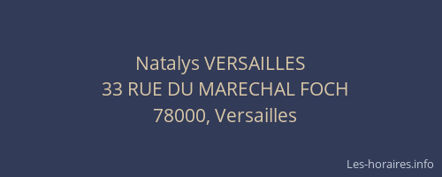 Natalys VERSAILLES